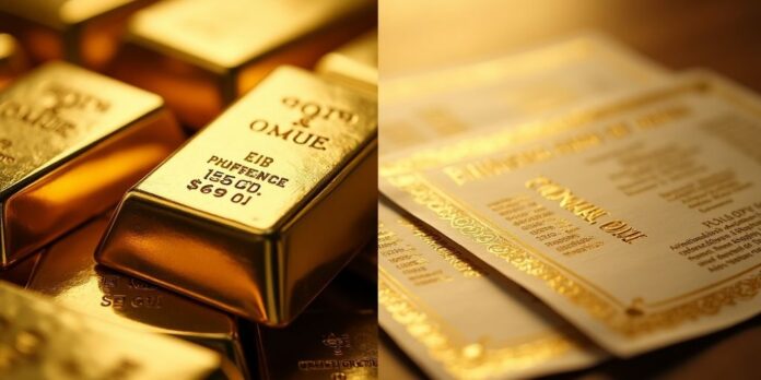 الذهب الورقي vs الذهب المادي